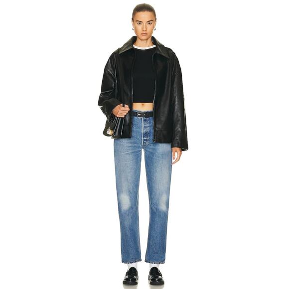 RE/DONE x Levi's Women's 26 Indigo Ass Rip 70s Straight Denim Jeans Retro I19-7